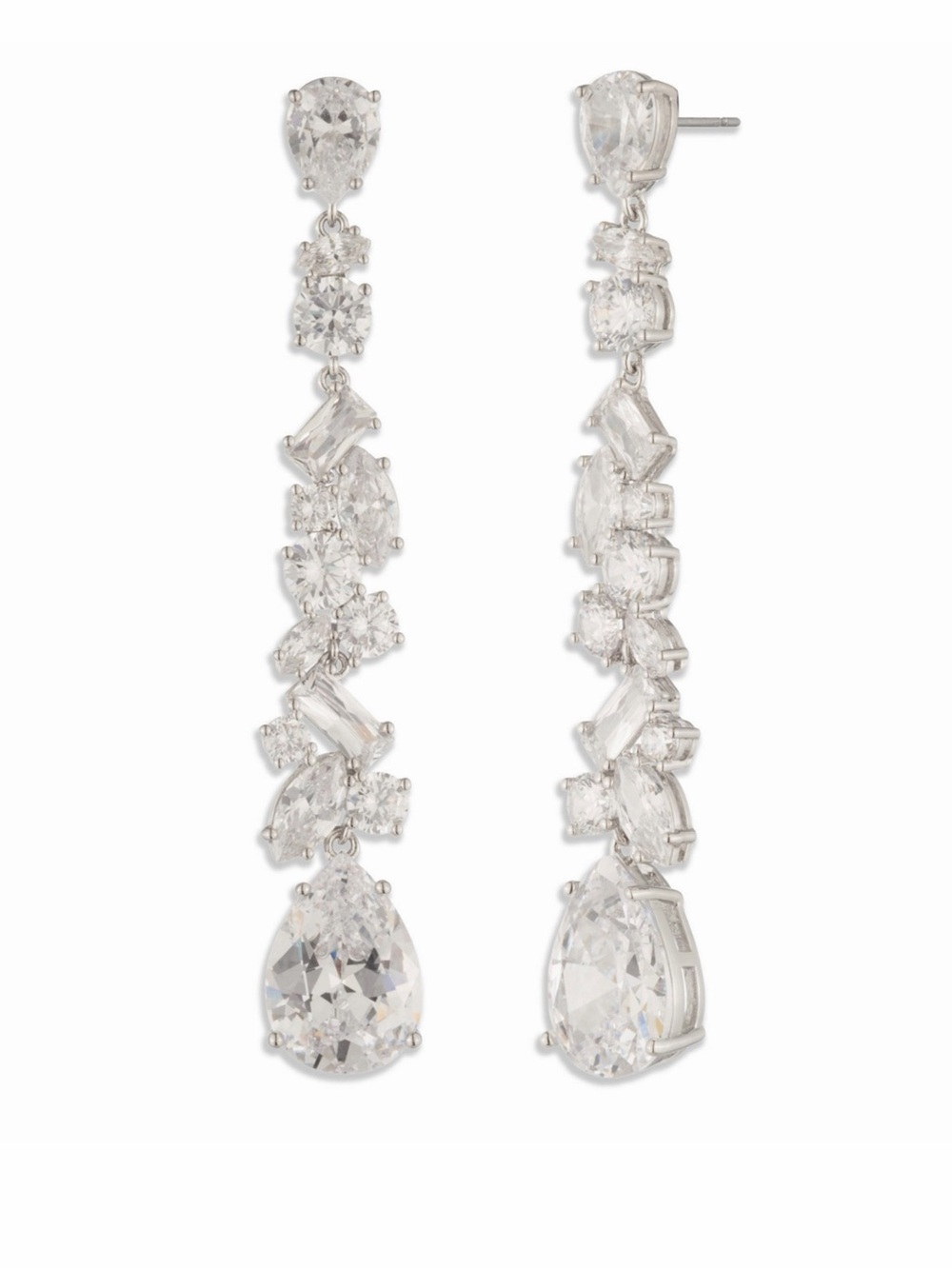 Givenchy Cubic Zirconia Linear Earrings